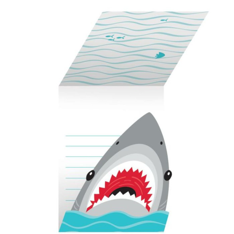 Birthdays * | Creative Converting Shark Party Invitation Gatefold (8/Pkg) Kids Birthday Party Themes