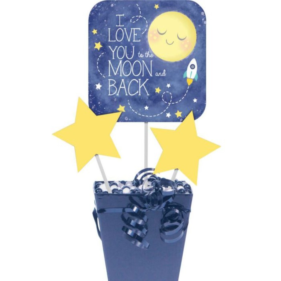 Baby Showers * | Creative Converting To The Moon And Back Centerpiece Sticks (18/Case)