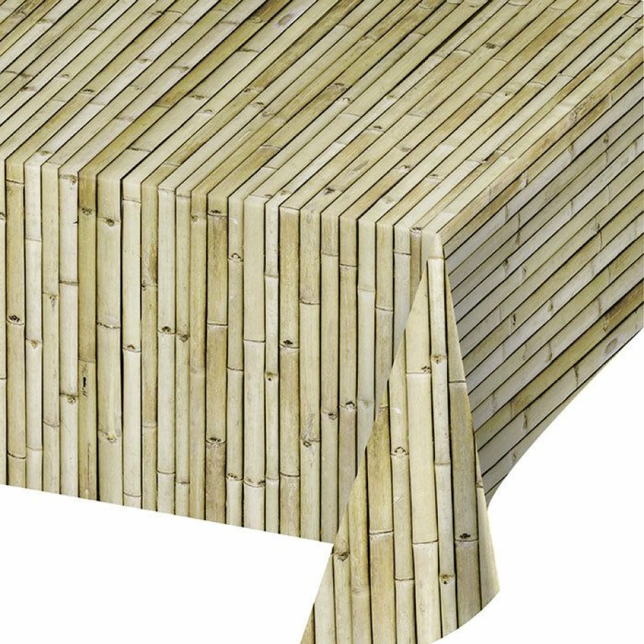 General Decorations * | Creative Converting General Decorations Bamboo Plastic Tablecover 54 X 108 , All Over Print