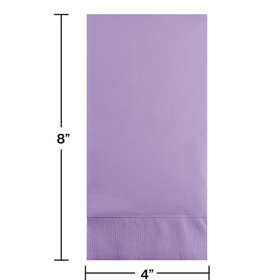 Solid Color Tableware * | Creative Converting Luscious Lavender Guest Towel, 3 Ply, 16 Ct Solid Color Tableware