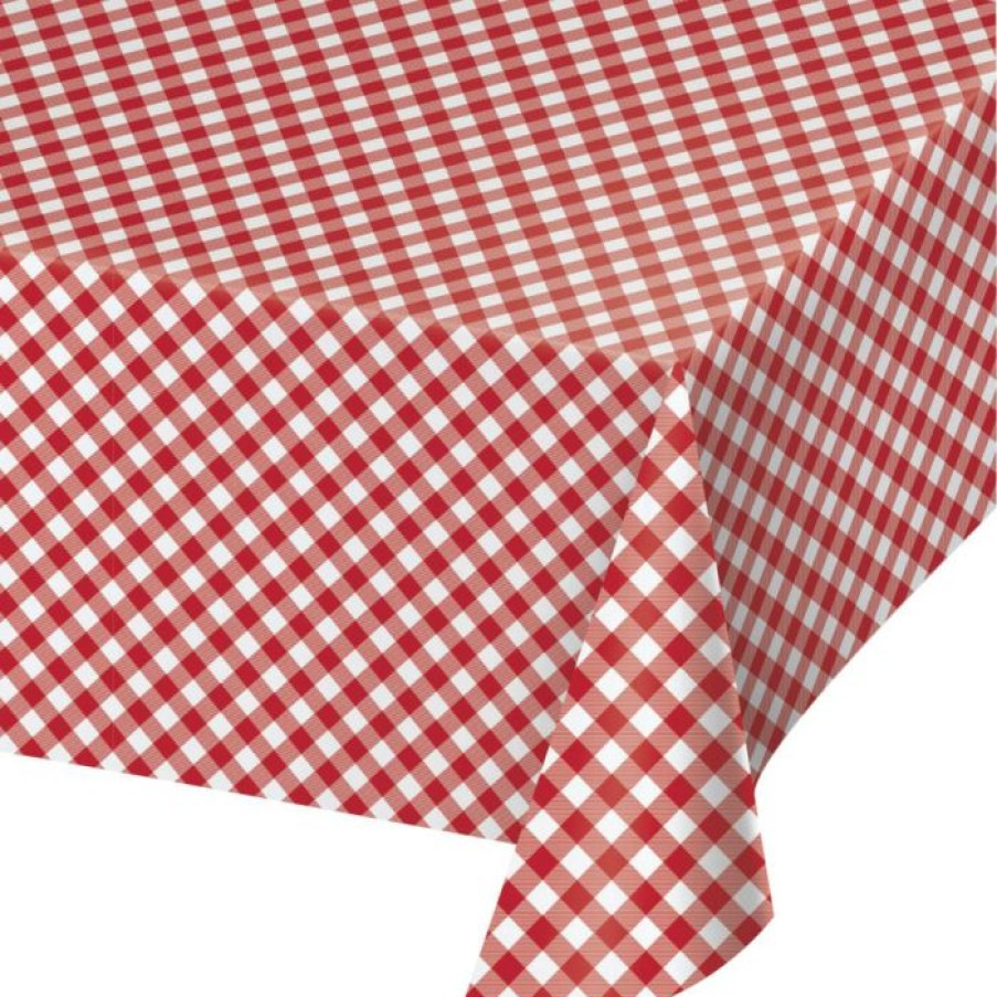 Holidays * | Creative Converting Classic Gingham Paper Tablecover All Over Print, 54 X 102 (1/Pkg)