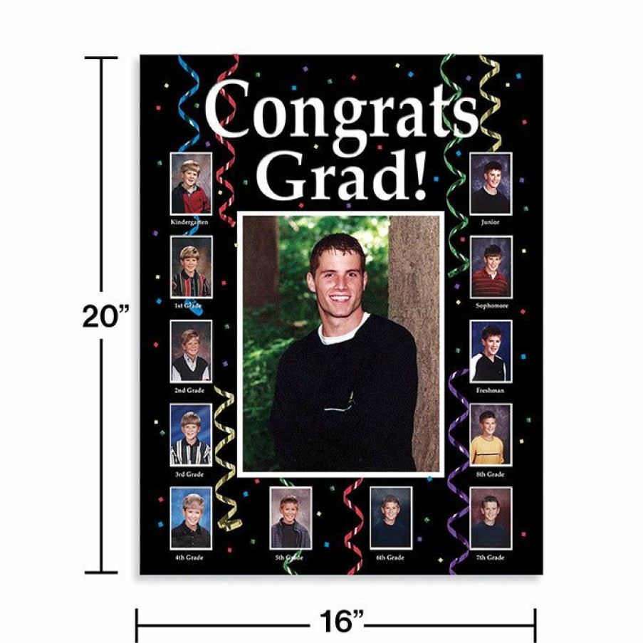 Graduation Party Supplies * | Creative Converting Graduate Through The Years Photo Frame