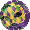 Holidays * | Creative Converting Mardi Gras Party Decorations Masks Of Mardi Gras Paper Plates, 8 Ct