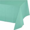 Solid Color Tableware * | Creative Converting Fresh Mint Tablecover Plastic 54 X 108