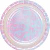 Themed Tableware * | Creative Converting Iridescent Party Dessert Plates, 8 Ct