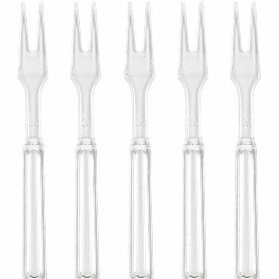 Holidays * | Creative Converting Clear Cocktail Forks, 30 Ct