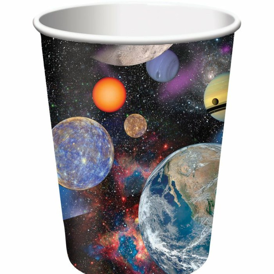 Birthdays * | Creative Converting Space Blast Hot/Cold Paper Paper Cups 9 Oz., 8 Ct