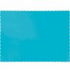 Solid Color Tableware * | Creative Converting Bermuda Blue Placemats, 50 Ct Solid Color Tableware