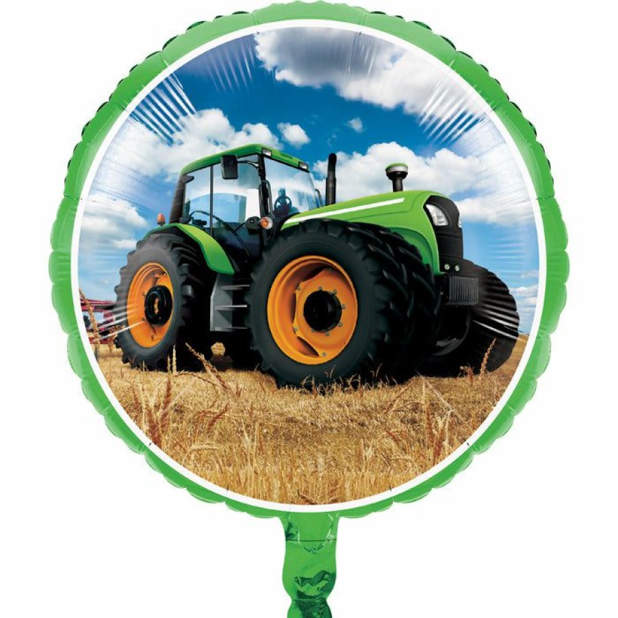 Birthdays * | Creative Converting Tractor Time Metallic Balloon 18