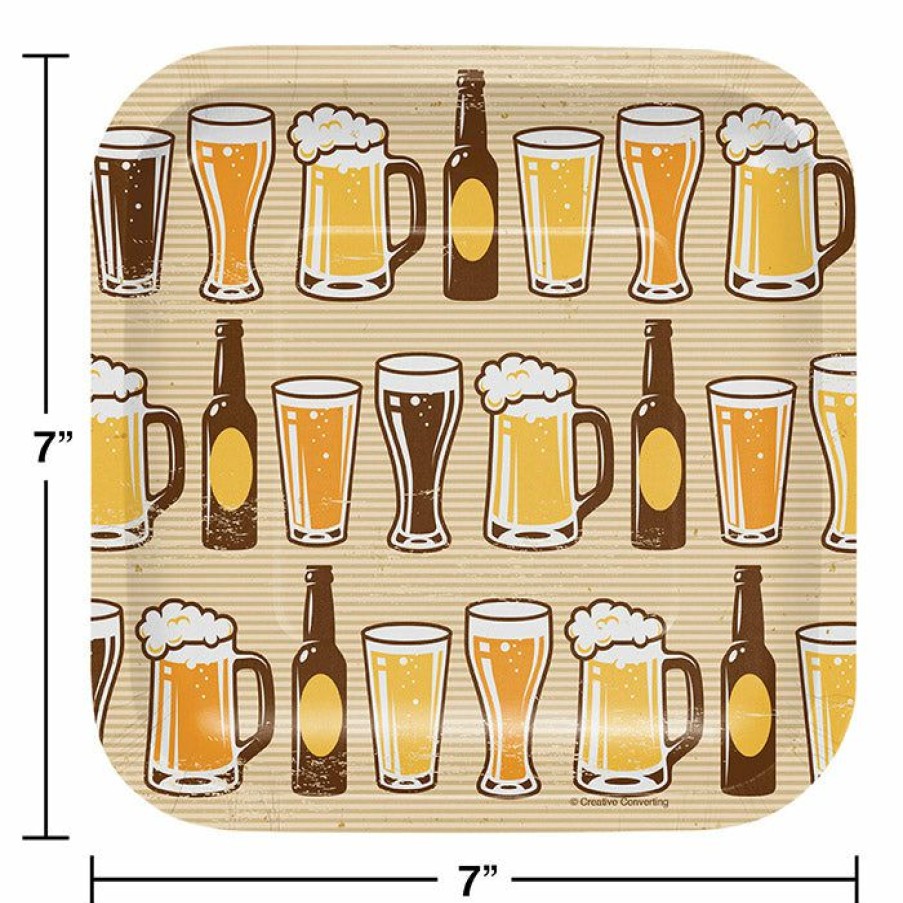 Birthdays * | Creative Converting Cheers And Beers Appetizer Plates, 8 Ct