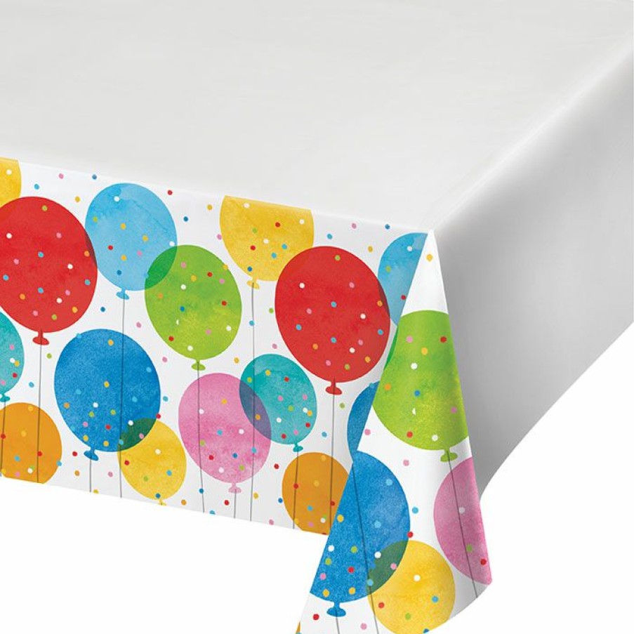 Birthdays * | Creative Converting Adult Birthday Party Themes Confetti Balloons Tablecover, Plastic 48 X 88 1Ct