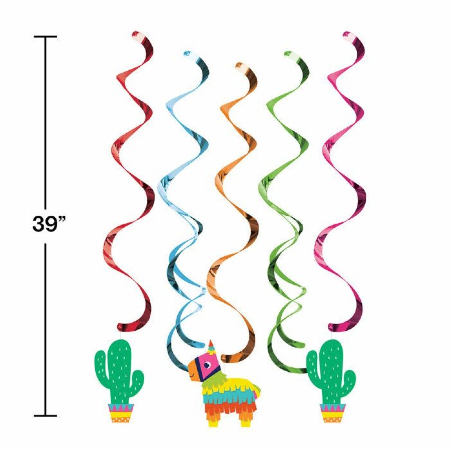 Holidays * | Creative Converting Cinco De Mayo And Fiesta Party Decorations Fiesta Fun Dizzy Danglers, 5 Ct