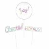 Birthdays * | Creative Converting Rainbow Foil Birthday Centerpiece Sticks (36/Case)