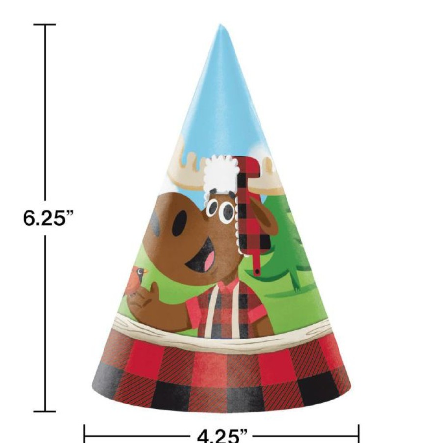 Birthdays * | Creative Converting 1St Birthday Party Themes Lum-Bear-Jack Hat Child (48/Case)