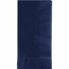 Solid Color Tableware * | Creative Converting Navy Dinner Napkins 2Ply 1/8Fld, 50 Ct Solid Color Tableware