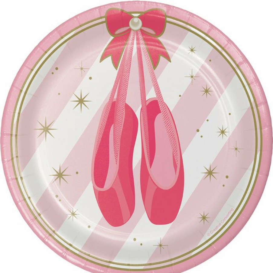 Birthdays * | Creative Converting Kids Birthday Party Themes Ballet Dessert Plates, 8 Ct