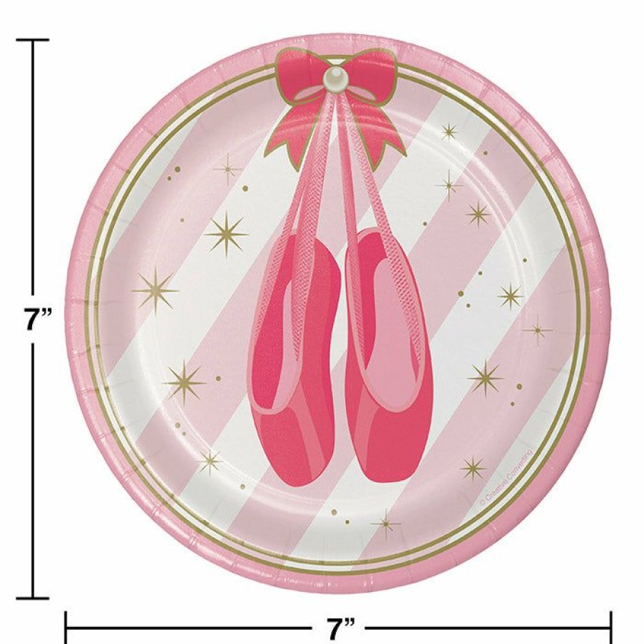 Birthdays * | Creative Converting Kids Birthday Party Themes Ballet Dessert Plates, 8 Ct