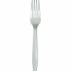 Solid Color Tableware * | Creative Converting Shimmering Silver Plastic Forks, 24 Ct