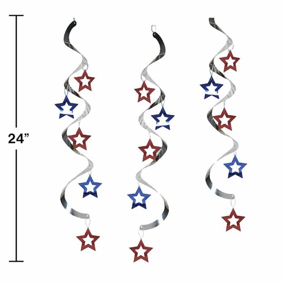 Holidays * | Creative Converting Patriotic Stars Dizzy Dangers, 5 Ct