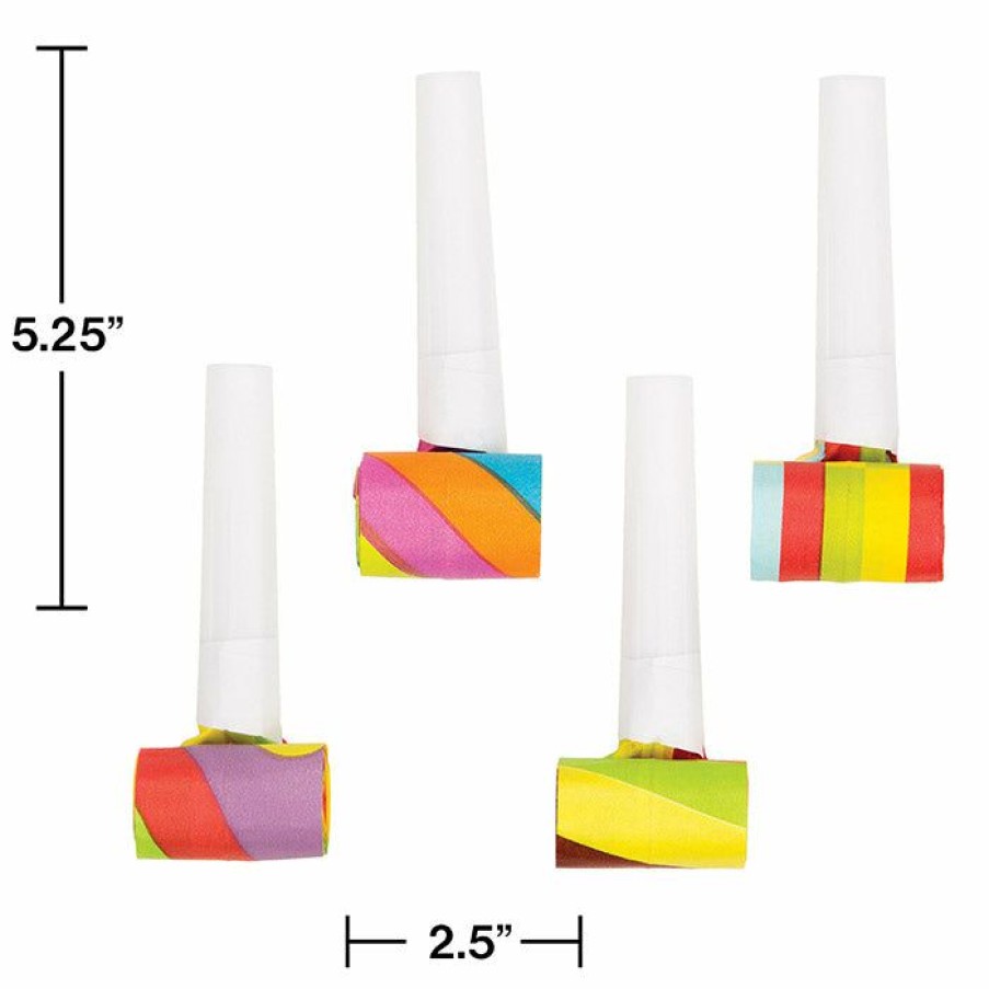 Holidays * | Creative Converting Assorted Party Blowers, 4 Ct New Year'S Eve Party Supplies