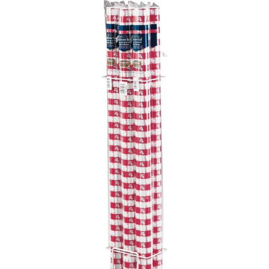 Holidays * | Creative Converting Summer, Bbq And Picnic Themed Decorations Red Gingham Banquet Roll 40 X 100