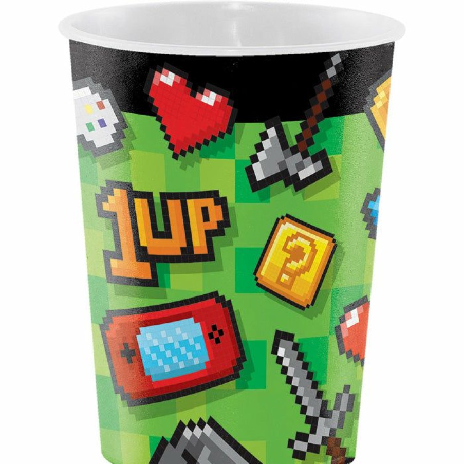 Birthdays * | Creative Converting Gaming Party Plastic Keepsake Cup 16 Oz.