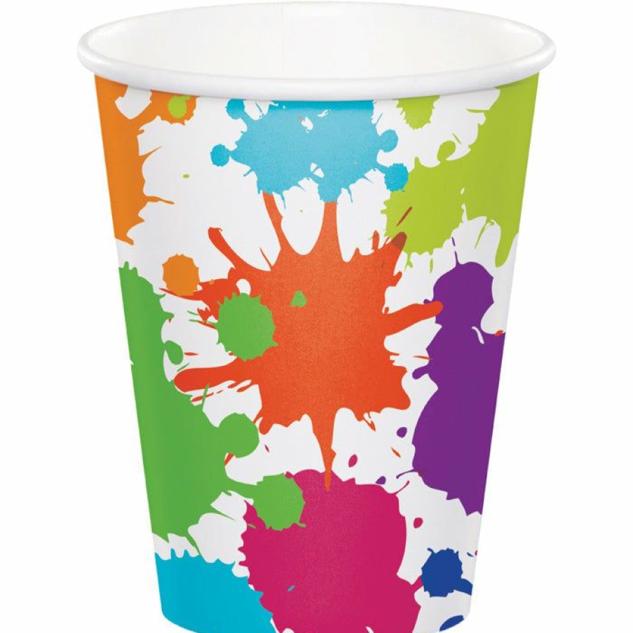 Birthdays * | Creative Converting Art Party Hot/Cold Paper Cups 9 Oz., 8 Ct Kids Birthday Party Themes