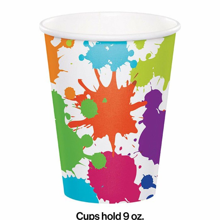 Birthdays * | Creative Converting Art Party Hot/Cold Paper Cups 9 Oz., 8 Ct Kids Birthday Party Themes