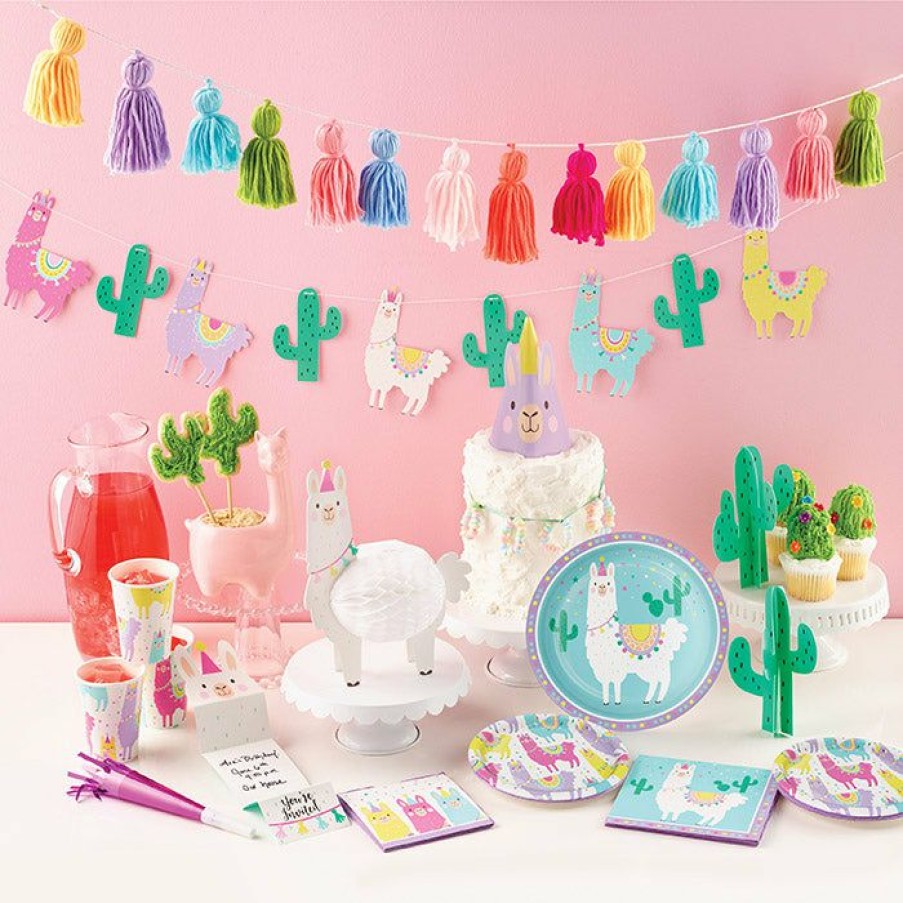 Birthdays * | Creative Converting Llama Party Dessert Plates, 8 Ct