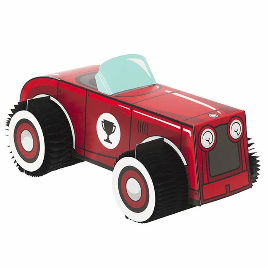 Birthdays * | Creative Converting Vintage Race Car Centerpiece Kids Birthday Party Themes