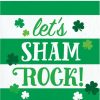 Holidays * | Creative Converting Irish Clover Beverage Napkin, Let'S Shamrock (16/Pkg)