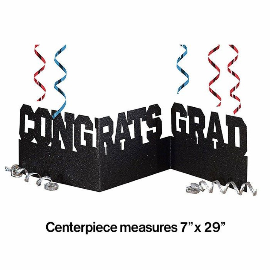 Graduation Party Supplies * | Creative Converting Congrats Grad Centerpiece