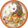 Holidays * | Creative Converting Thanksgiving Party Decorations Plentiful Cornucopia Dinner Plate, 8 Ct