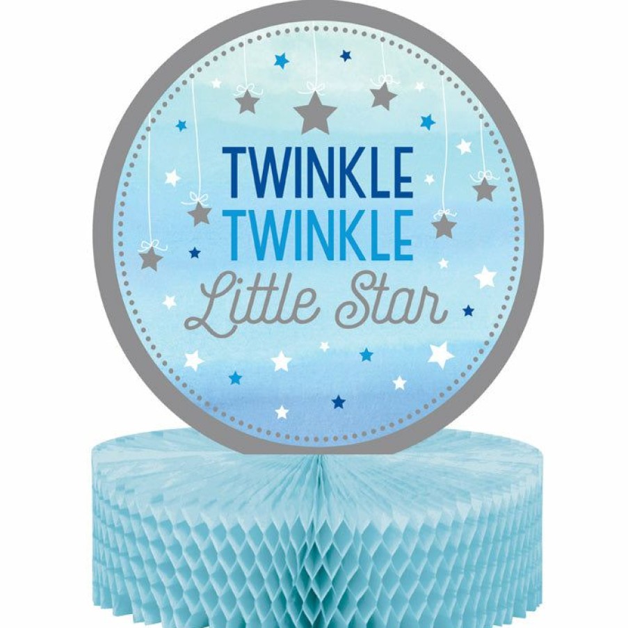 Birthdays * | Creative Converting 1St Birthday Party Themes One Little Star Boy Centerpiece