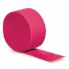 Solid Color Tableware * | Creative Converting Hot Magenta Crepe Streamers 81 Solid Color Tableware