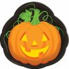 Holidays * | Creative Converting Halloween Plastic Tray 14 Pumpkin