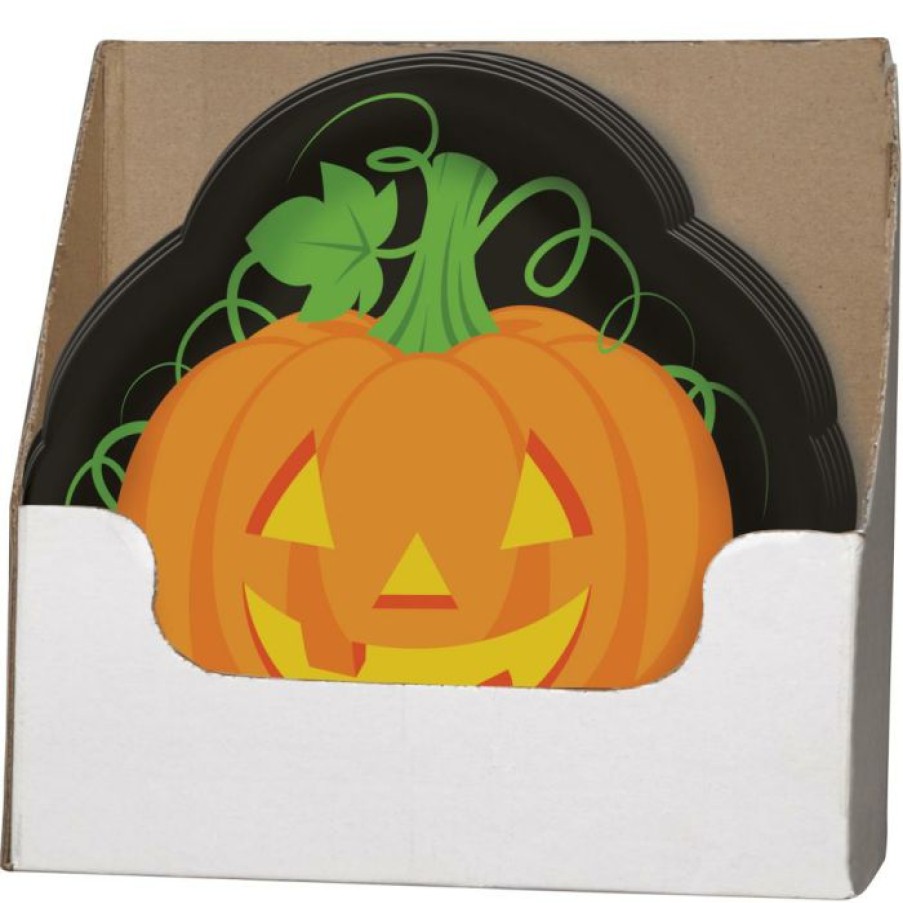 Holidays * | Creative Converting Halloween Plastic Tray 14 Pumpkin