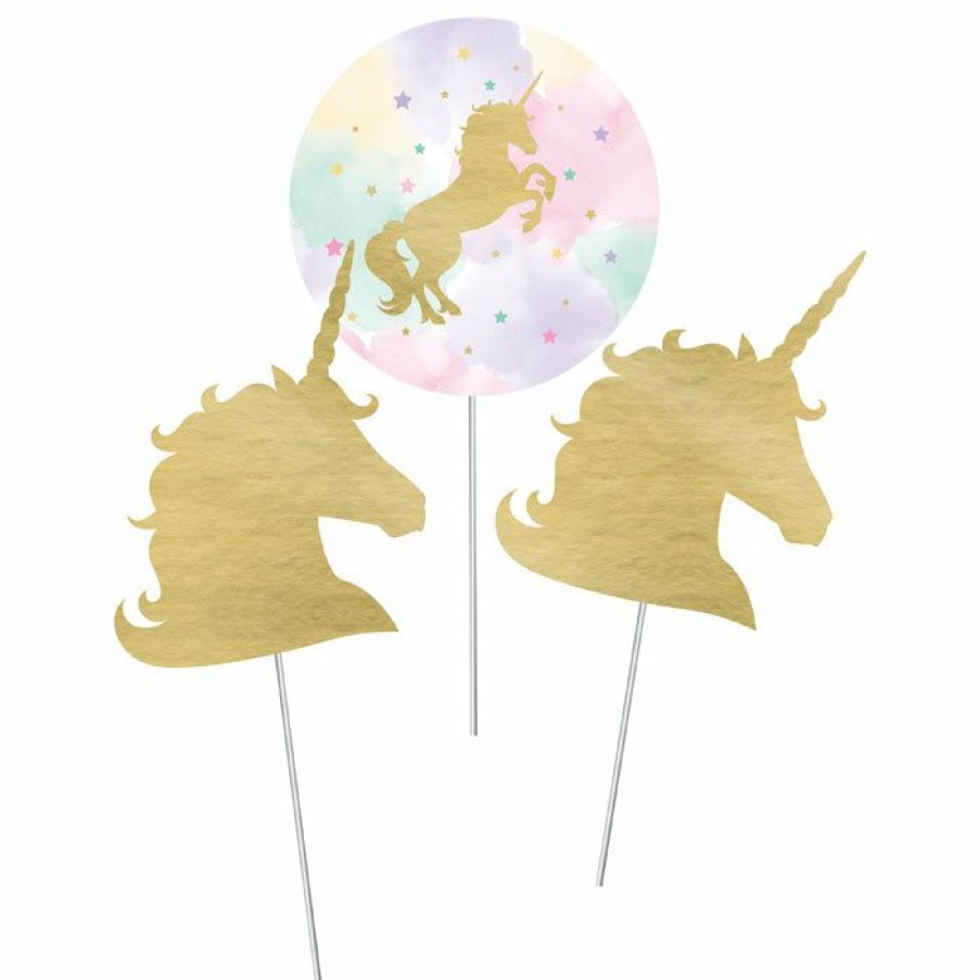 Birthdays * | Creative Converting Unicorn Sparkle Centerpiece Sticks (18/Case)