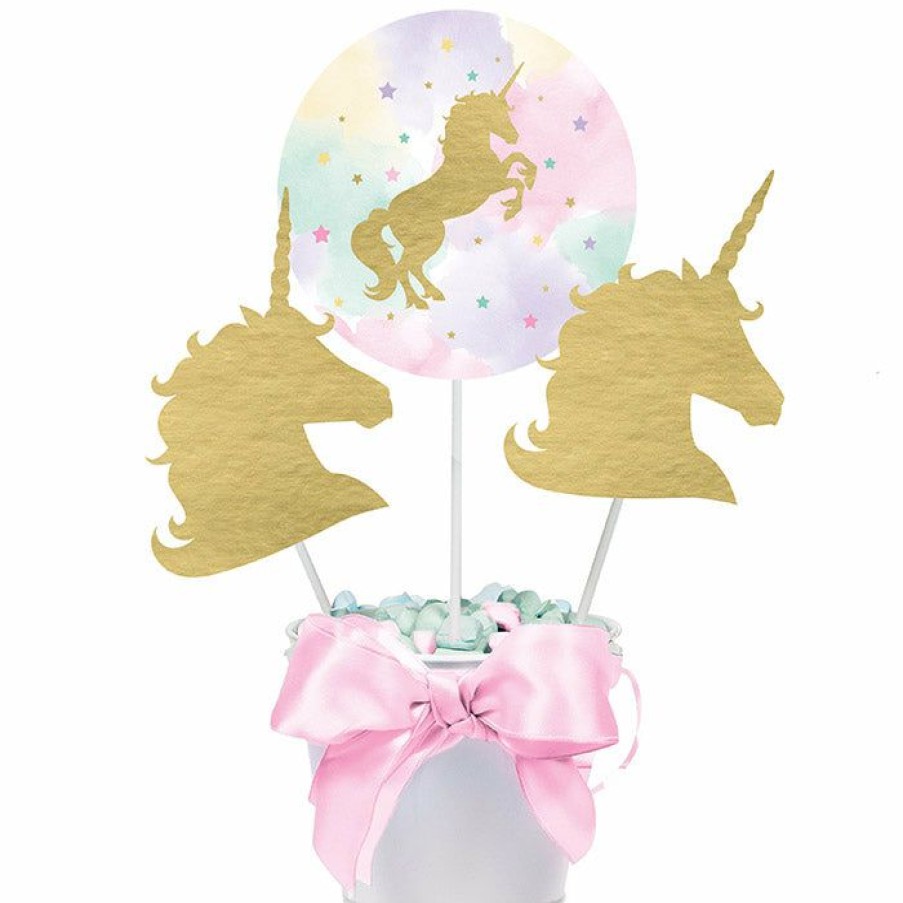 Birthdays * | Creative Converting Unicorn Sparkle Centerpiece Sticks (18/Case)