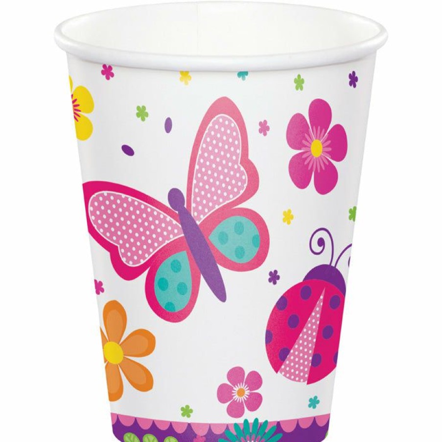 Birthdays * | Creative Converting Butterfly Garden Paper Cups 96 Ct Kids Birthday Party Themes