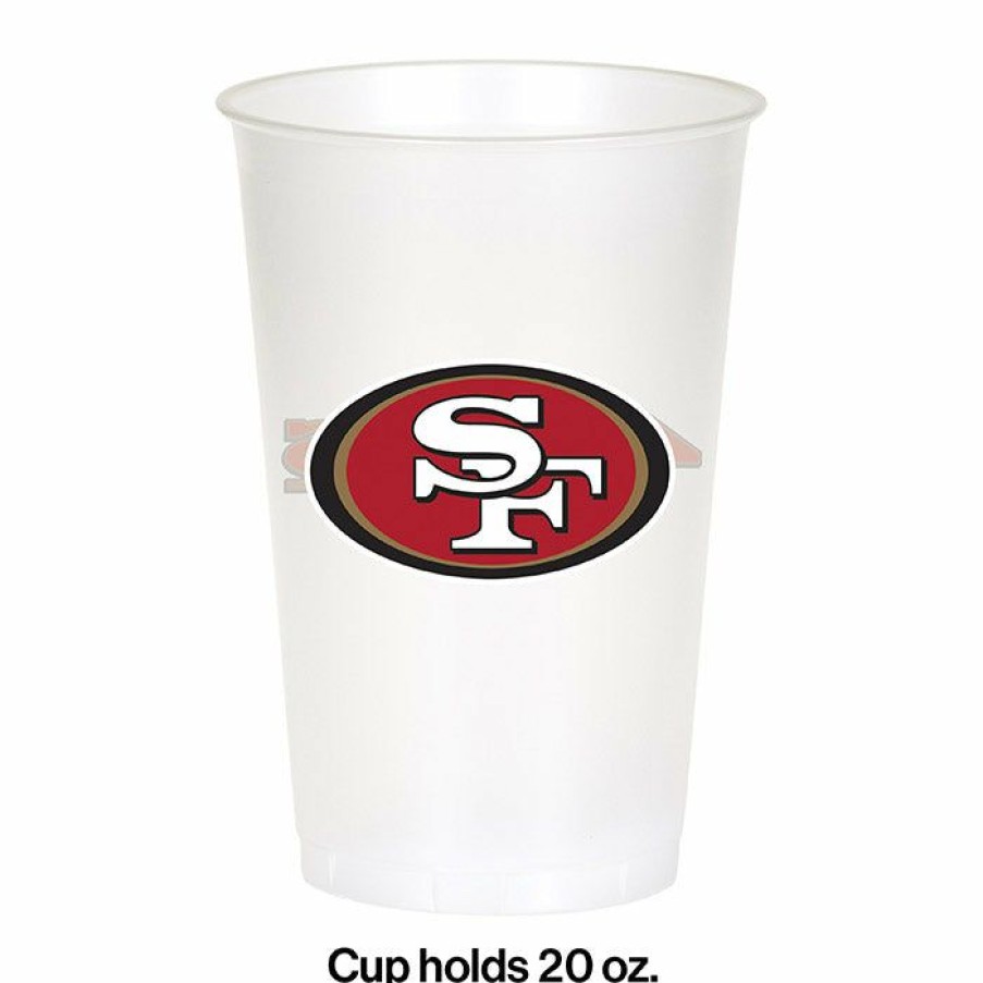 Sports * | Creative Converting San Francisco 49Ers Plastic Cup, 20Oz, 8 Ct