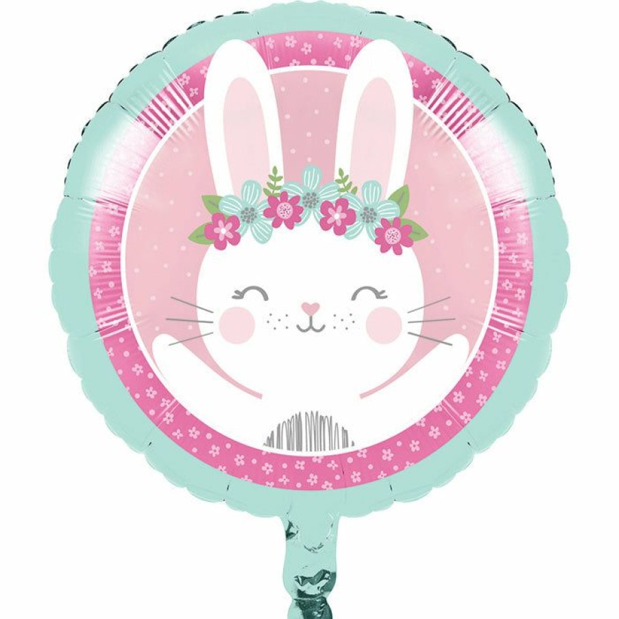 Birthdays * | Creative Converting Birthday Bunny Metallic Balloon 18