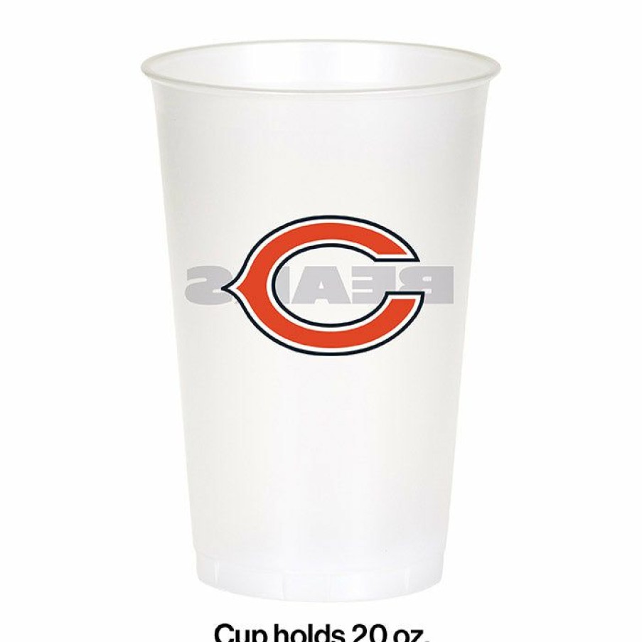 Sports * | Creative Converting Chicago Bears Plastic Cup, 20Oz, 8 Ct