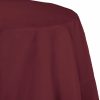 Solid Color Tableware * | Creative Converting Burgundy Tablecover, Octy Round 82 Polylined Tissue