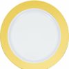 Bridal And Wedding * | Creative Converting 9 Gold Rim Plastic Plate 10Ct Anniversary Decorations