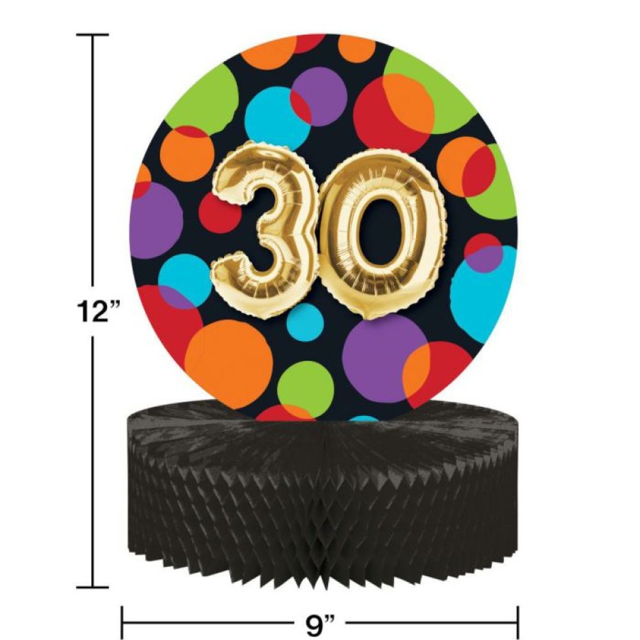 Birthdays * | Creative Converting Balloon Birthday Centerpiece Hc Shaped, 30 (Case Pack Of 6) Adult Birthday Party Themes