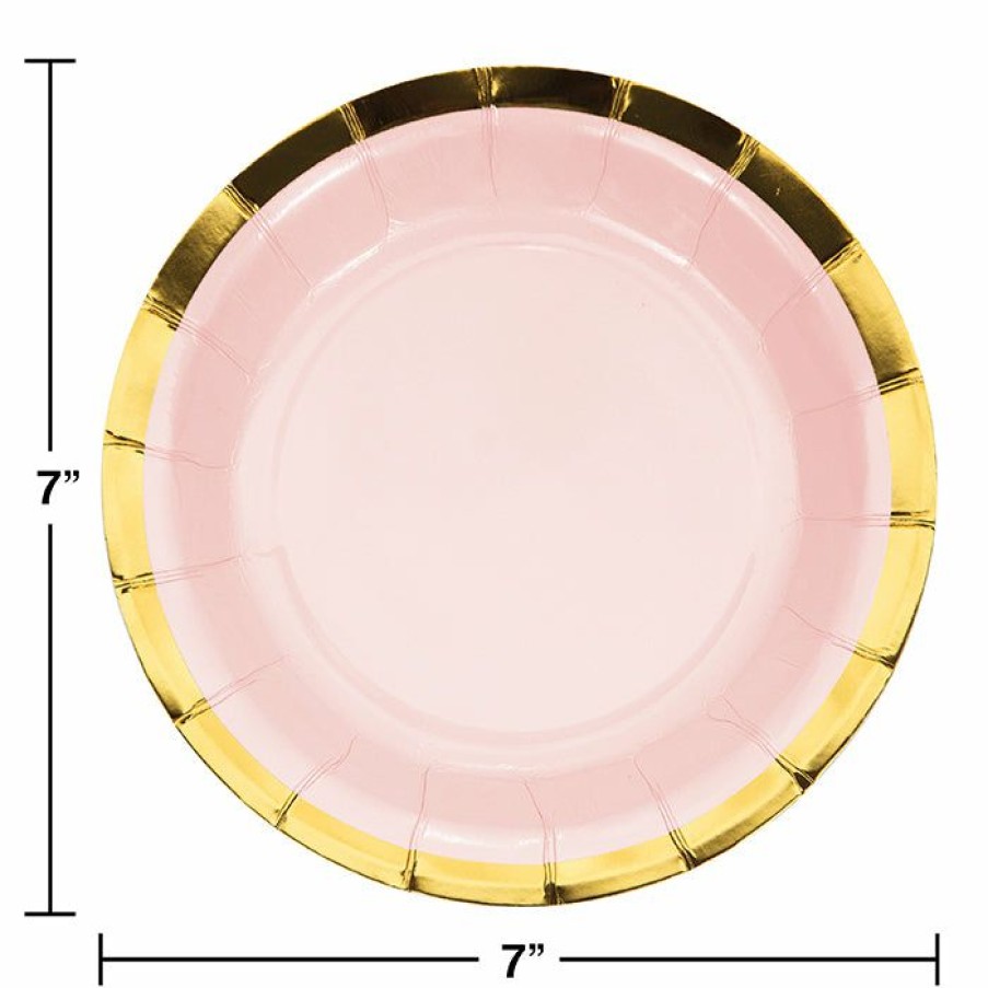 Themed Tableware * | Creative Converting Pastel Celebrations Dessert Plate, Foil, Assorted Pkg 8Ct