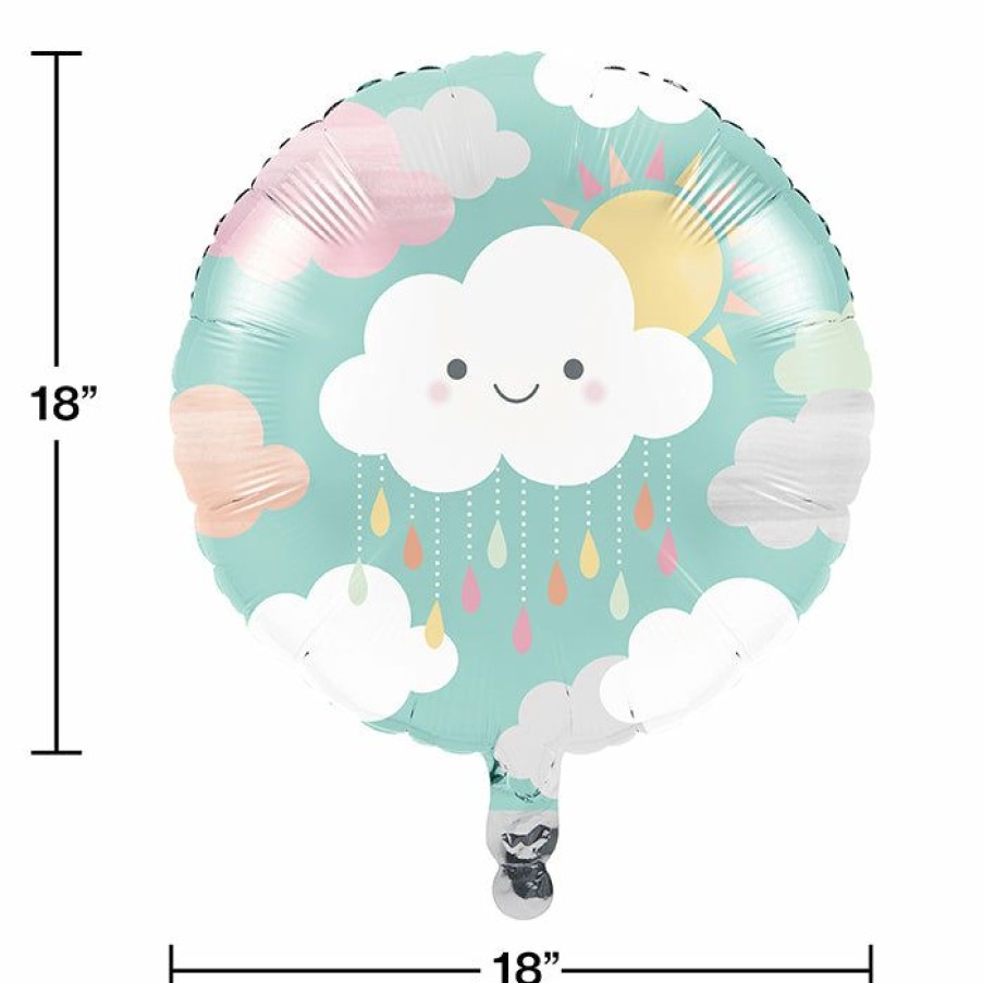 Baby Showers * | Creative Converting Baby Showers Sunshine Baby Shower Metallic Balloon 18 (Case Pack Of 10)