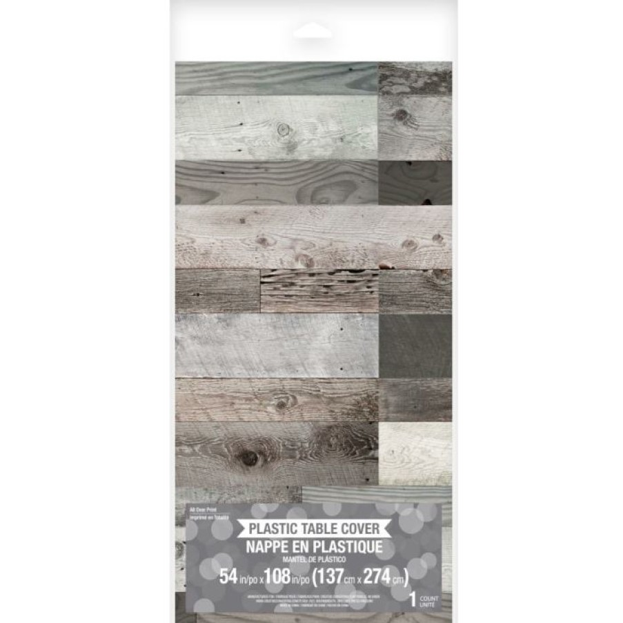 General Decorations * | Creative Converting Mixed Woods Plastic Tablecover 54 X 108 , All Over Print