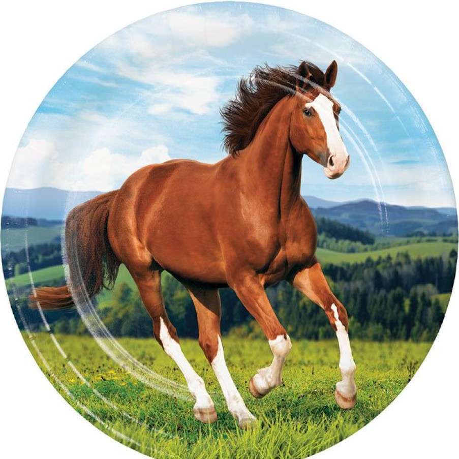 Birthdays * | Creative Converting Horse And Pony Paper Plates, 8 Ct